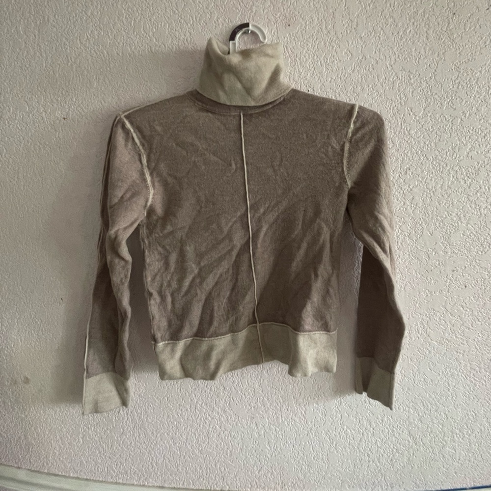 Zara Brown and Cream Crop Top